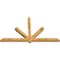 Ekena Millwork Kennewick Rough Sawn Timber Gable Bracket, Western Red Cedar, 84"W x 49"H x 4"D x 4"F, 14/12 Pitch GBW084X49X0404KEN00RWR - alternate 4